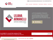 Tablet Screenshot of laserviciosinmobiliarios.com